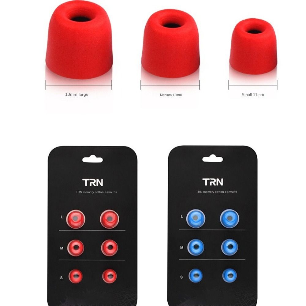 Earphone Foam Tip - 3 pary (6 sztuk) uniwersalnych, wygodnych