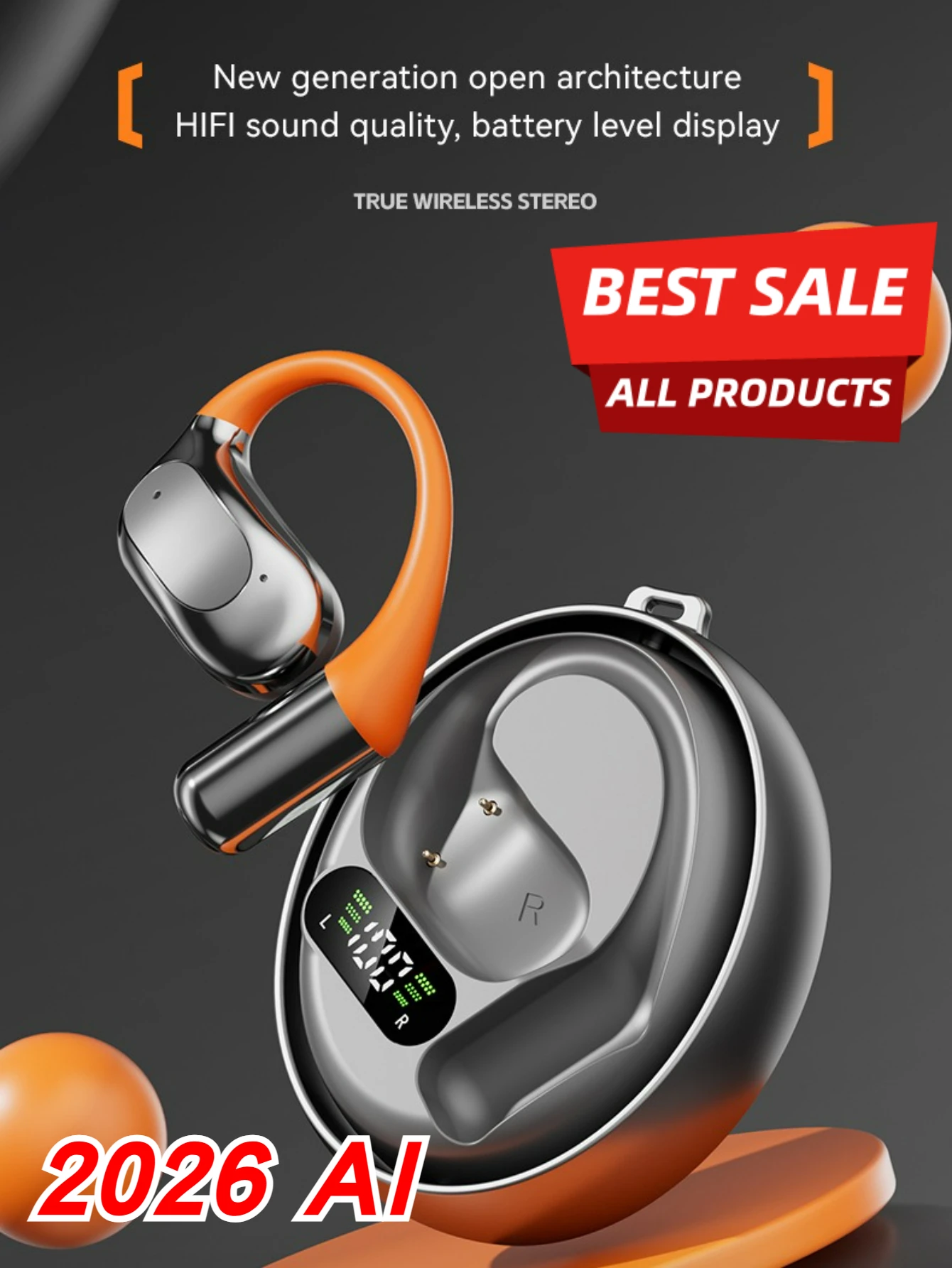 Bluetooth Headset On Ear - Bezprzewodowy zestaw słuchawkowy do tłumaczenia 144